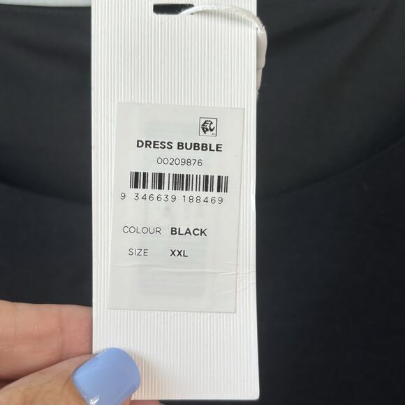City Chic Refinity Dress XXL Black Bubble dress plus size Funky Fun Mini New - Picture 6 of 10